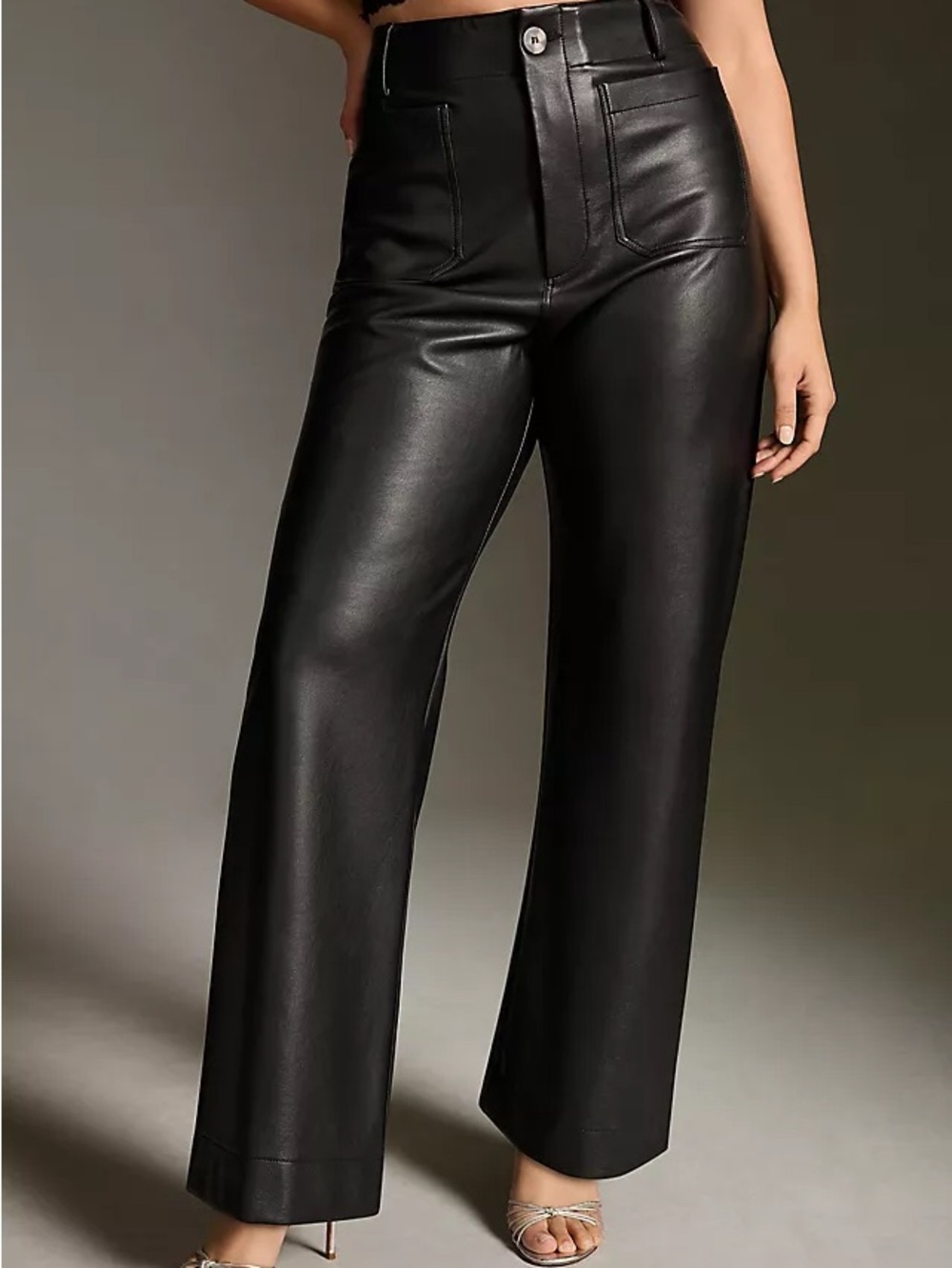 Anthropologie Maeve Faux Leather Pants